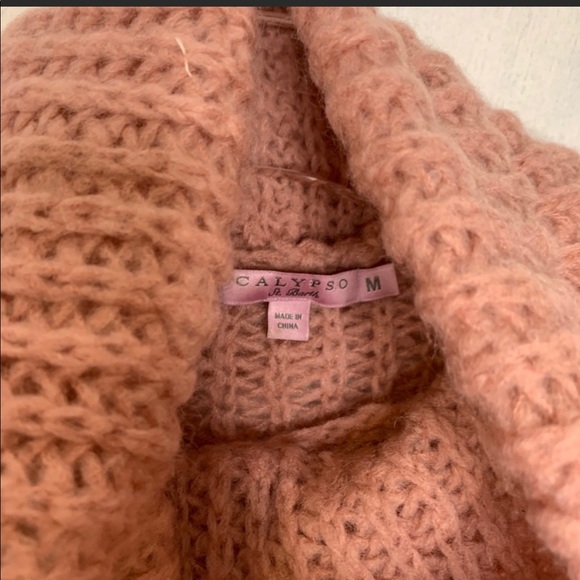 Calypso St. Barth Rose Quartz Sweater Size Medium - Picture 3 of 7